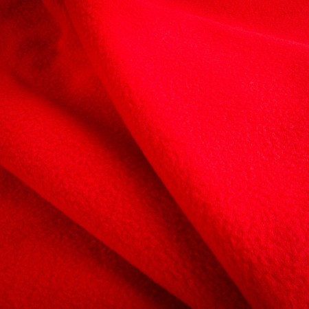 Tejido polar rojo