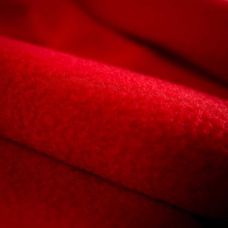 Tejido polar rojo