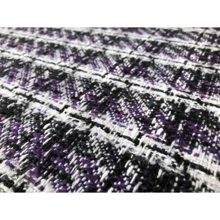 Chanel violeta,negro y blanco
