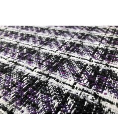 Chanel violeta,negro y blanco