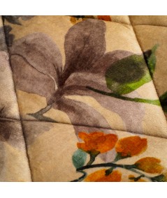 Tejido Acolchado Doble Cara Floral Acuarela