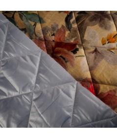 Tejido Acolchado Doble Cara Floral Acuarela