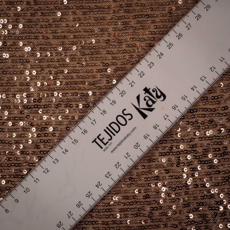 Tejido de Lentejuelas Fiesta – Oro Rosado