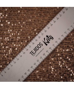 Tejido de Lentejuelas Fiesta – Oro Rosado / Champagne Rosé