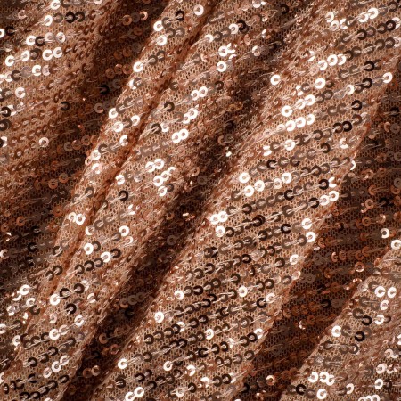 Tejido de Lentejuelas Fiesta – Oro Rosado