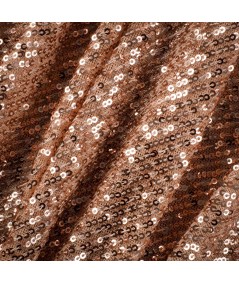 Tejido de Lentejuelas Fiesta – Oro Rosado / Champagne Rosé