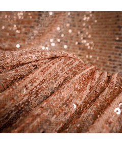 Tejido de Lentejuelas Fiesta – Oro Rosado