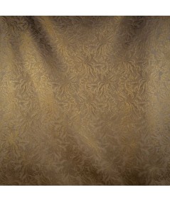 Jacquard de Fiesta Blanco Crema con Lurex Dorado – Elegancia Brillante
