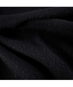 Paño de Punto Afelpado Negro – Extra Suave & Cálido