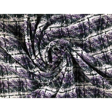 Chanel violeta,negro y blanco