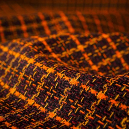 Cuadro Sastrero de Lana Tonos Arcilla y Óxido