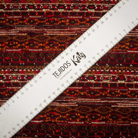 Fantasía Naranja Óxido – Tejido de Fantasía