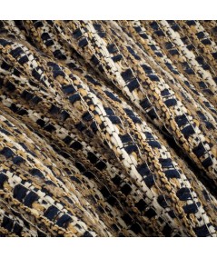 Tejido Chanel Tweed Beige, Camel y Negro – Elegancia Atemporal