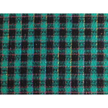 Chanel de cuadros verde y negro