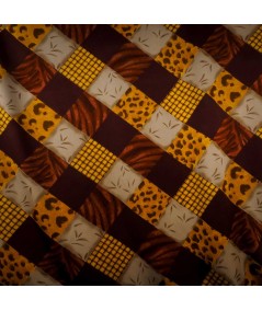 Satén Estampado Safari Patchwork