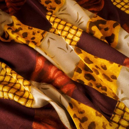 Satén Estampado Safari Patchwork