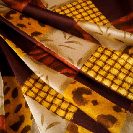 Satén Estampado Safari Patchwork