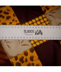 Satén Estampado Safari Patchwork
