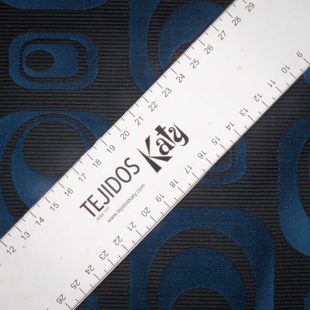 Jacquard Órbita Azul Relieve