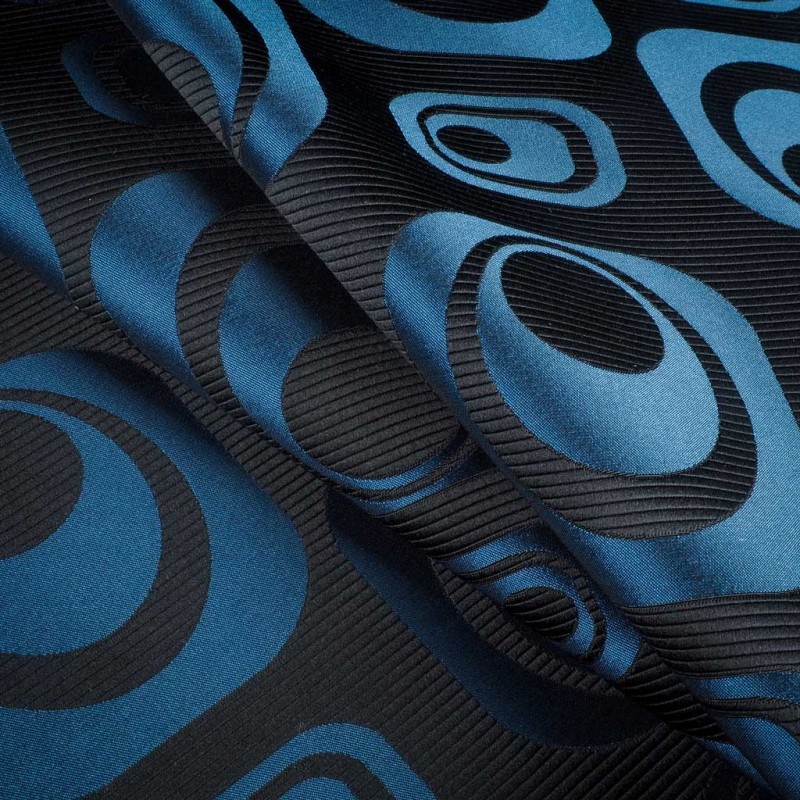 Jacquard Órbita Azul Relieve