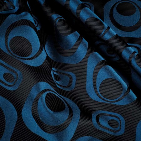 Jacquard Órbita Azul Relieve