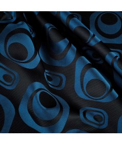 Jacquard Órbita Azul Relieve