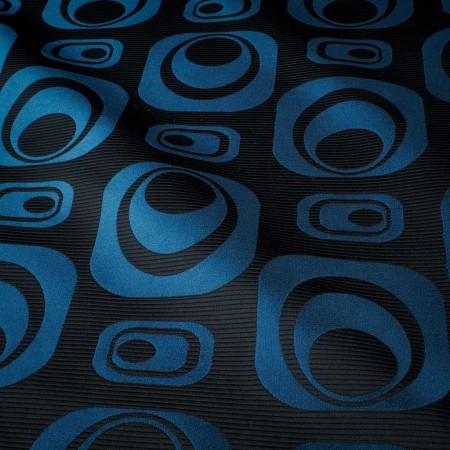 Jacquard Órbita Azul Relieve