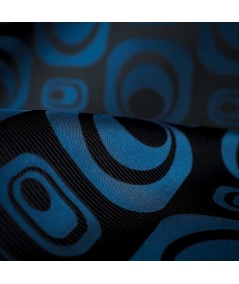 Jacquard Órbita Azul Relieve