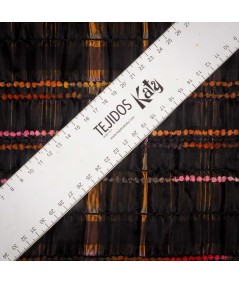 Jacquard Fantasía Cuadro Metalizado Atelier