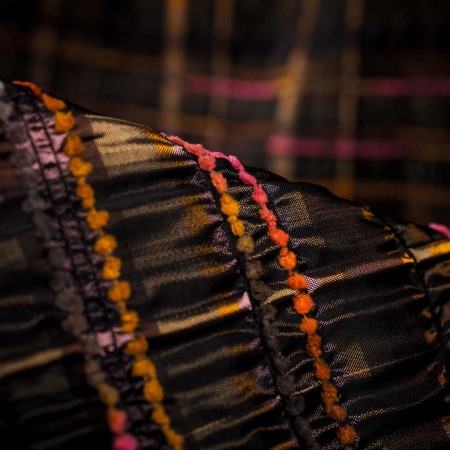 Jacquard Fantasía Cuadro Metalizado Atelier