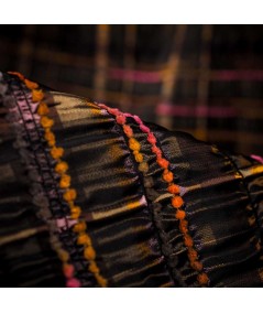 Jacquard Fantasía Cuadro Metalizado Atelier