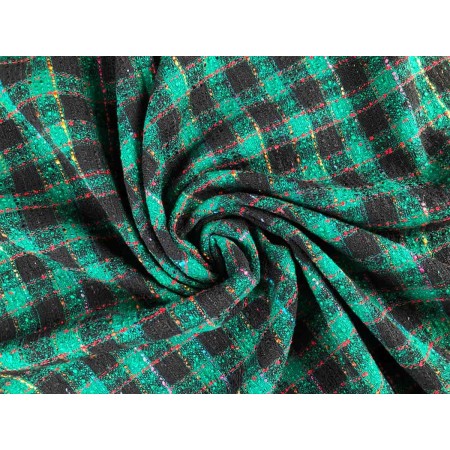 Chanel de cuadros verde y negro