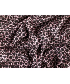 Chanel de cuadros negro y rosa palo