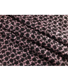 Chanel de cuadros negro y rosa palo