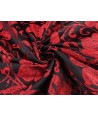 Jacquard arabesco floral rojo negro