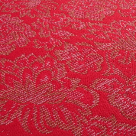 Jacquard flores coral