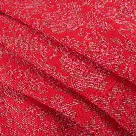 Jacquard flores coral