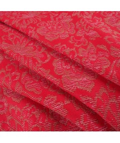 Jacquard flores coral