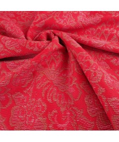 Jacquard flores coral